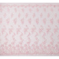 Baby Pink 3D Floral Appliqué & Sequin Embroidered Nylon Tulle Fabric, 140 cm Width, Made in China-D26630