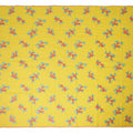 Bright Yellow Traditional Sudanese Thobe Fabric Pure Cotton Voile 4.5 Meters Piece Width 140 Cms Soft Breathable Ethnic Wear Material with Colorful Floral Embroidery Made in India-D27609
