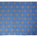 Royal Blue Traditional Sudanese Thobe Fabric Pure Cotton Voile 4.5 Meters Piece Width 140 Cms Soft Breathable Ethnic Wear Material with Fine Floral Motifs Made in India-D27606 Regal Fabrics