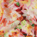 Pink Multicolor Floral Printed Viscose Crepe Fabric 110 Cms Width Soft Flowing Lightweight Dress Material India-D27916 Regal Fabrics