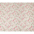 Off White Pink Floral Printed Viscose Crepe Fabric 110 Cms Width Soft Flowing Lightweight Dress Material India-D27913