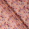 Peach Abstract Floral Printed Viscose Crepe Fabric 110 Cms Width Soft Flowing Lightweight Dress Material India-D27910 Regal Fabrics
