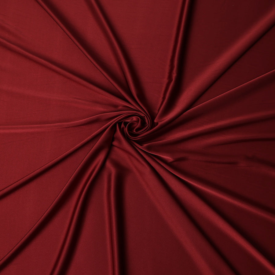 Deep Maroon Crepe Satin Fabric 140cm