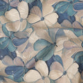Beige Blue Floral Print Cotton Lawn Fabric 110 Cms Made In India-D27397 Regal Fabrics