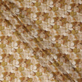 Mustard Floral Print Cotton Lawn Fabric 110 Cms Made In India-D27400 Regal Fabrics