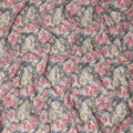 Grey Pink Floral Print Cotton Lawn Fabric 110 Cms Made In India-D27398 Regal Fabrics
