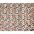 Grey Peach Floral Print Cotton Lawn Fabric 110 Cms Made In India-D27396 Regal Fabrics