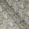 Grey Green Floral Print Cotton Lawn Fabric 110 Cms Made In India-D27402 Regal Fabrics