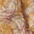 Mustard Yellow Floral Printed Cotton Lawn Fabric 110 Cms Made In India-D27408 Regal Fabrics