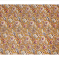 Mustard Yellow Floral Print Cotton Lawn Fabric 110 Cms Made In India-D27403 Regal Fabrics