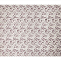 Ivory Mauve Leaf Print Cotton Satin Fabric 110 Cms Made In India-D27393 Regal Fabrics