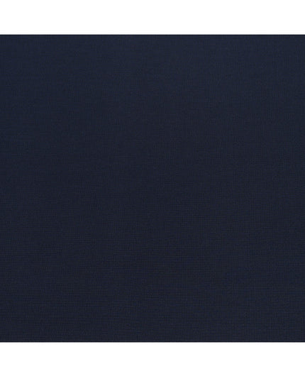 Deep Navy Micro-Check Cotton-Blended Shirting Fabric, Fine Woven Mini Check Pattern, 150 cms Width, Origin China-D26607