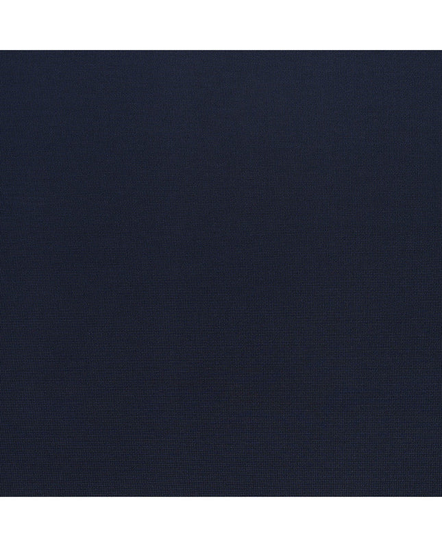 Deep Navy Micro-Check Cotton-Blended Shirting Fabric, Fine Woven Mini Check Pattern, 150 cms Width, Origin China-D26607
