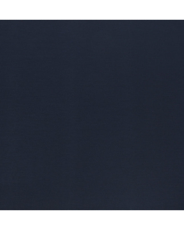 Navy Blue Textured Check Cotton-Blended Shirting Fabric, Subtle Woven Check Pattern, 150 cms Width, Origin China-D26602