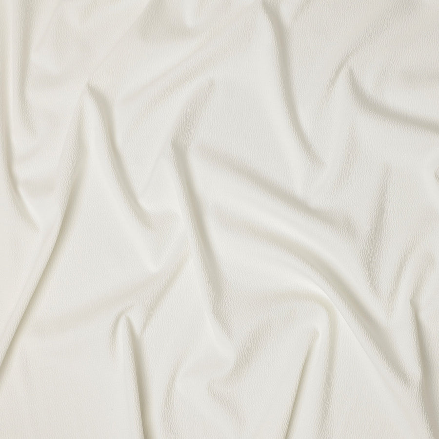 White Cotton-Blended Plain Shirting Fabric, Smooth Solid Design, 150 cms Width, Origin China-D26596