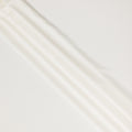 White Cotton-Blended Plain Shirting Fabric, Smooth Solid Design, 150 cms Width, Origin China-D26596