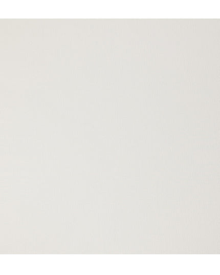 White Cotton-Blended Plain Shirting Fabric, Smooth Solid Design, 150 cms Width, Origin China-D26596