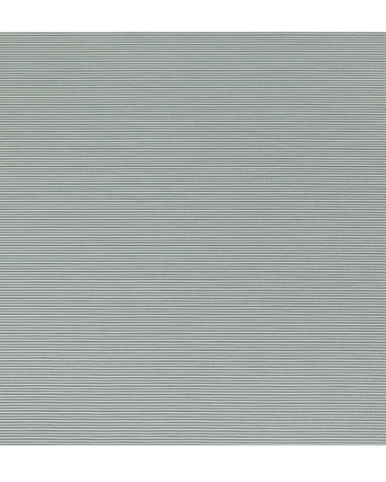 Mint Green & White Micro-Striped Cotton-Blended Shirting Fabric, Fine Horizontal Mini Stripe Design, 150 cms Width, Origin China-D26605