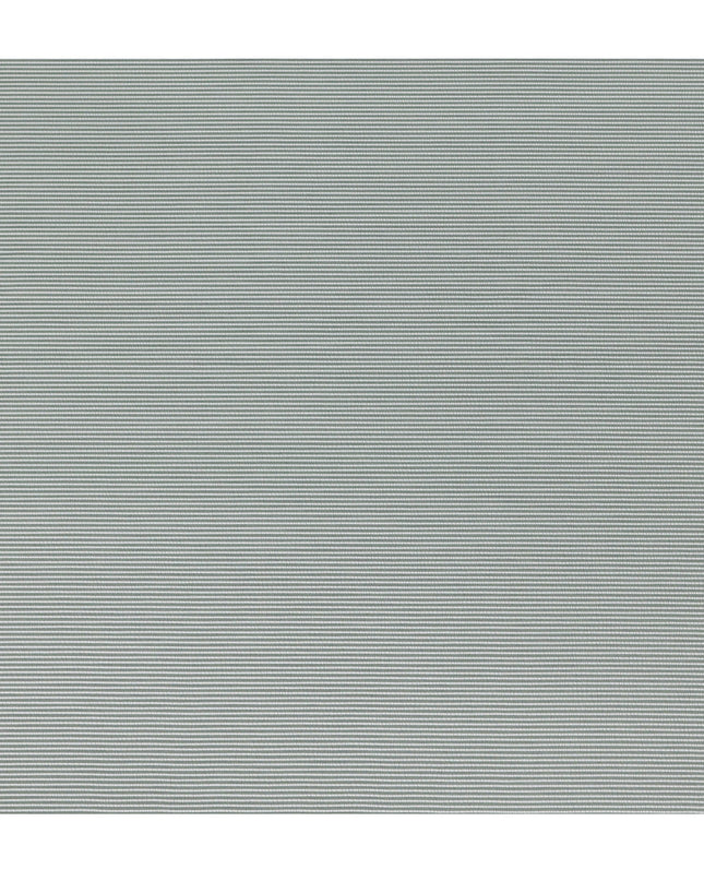 Mint Green & White Micro-Striped Cotton-Blended Shirting Fabric, Fine Horizontal Mini Stripe Design, 150 cms Width, Origin China-D26605