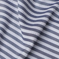 Grey & White Striped Cotton-Blended Shirting Fabric, Fine Horizontal Woven Stripe Design, 150 cms Width, Origin China-D26598
