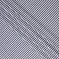 Grey & White Striped Cotton-Blended Shirting Fabric, Fine Horizontal Woven Stripe Design, 150 cms Width, Origin China-D26598