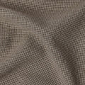 Brown & Beige Micro-Check Cotton-Blended Shirting Fabric, Fine Woven Mini Check Pattern, 150 cms Width, Origin China-D26601
