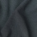 Dark Grey Micro-Check Cotton-Blended Shirting Fabric, Fine Woven Mini Check Pattern, 150 cms Width, Origin China-D26606