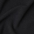 Black Micro-Check Cotton-Blended Shirting Fabric, Fine Woven Mini Check Pattern, 150 cms Width, Origin China-D26608