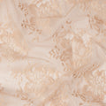 Peach Beige Floral Designer Synthetic Lace Fabric 3.0 Mtrs Piece 140 Cms Width China Origin-D28565