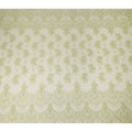 Light Pistachio Green Floral Designer Synthetic Lace Fabric 3.0 Mtrs Piece 140 Cms Width China Origin-D28563