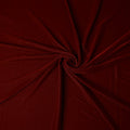 Burgundy Red Plain Synthetic Blended Velvet Fabric