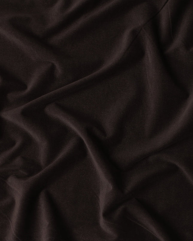 Rich Dark Chocolate Brown Premium Blended Cotton Corduroy Suiting Fabric 150 Cm Width Soft Fine Ribbed Texture Durable Breathable Fabric For Suits Blazers Trousers Made In Italy-D28869 Regal Fabrics