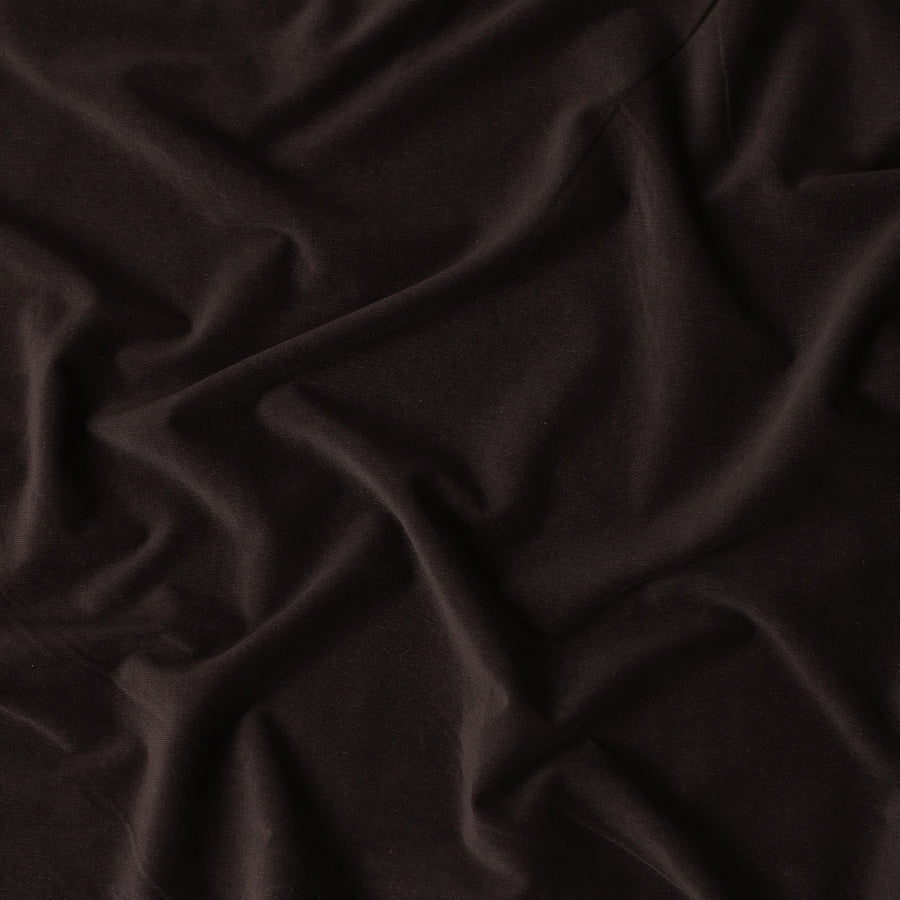 Rich Dark Chocolate Brown Premium Blended Cotton Corduroy Suiting Fabric 150 Cm Width Soft Fine Ribbed Texture Durable Breathable Fabric For Suits Blazers Trousers Made In Italy-D28869 Regal Fabrics