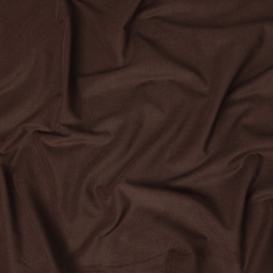 Deep Cocoa Brown Premium Blended Cotton Corduroy Suiting Fabric 150 Cm Width Soft Fine Ribbed Texture Durable Breathable Fabric For Suits Blazers Trousers Made In Italy-D28870 Regal Fabrics