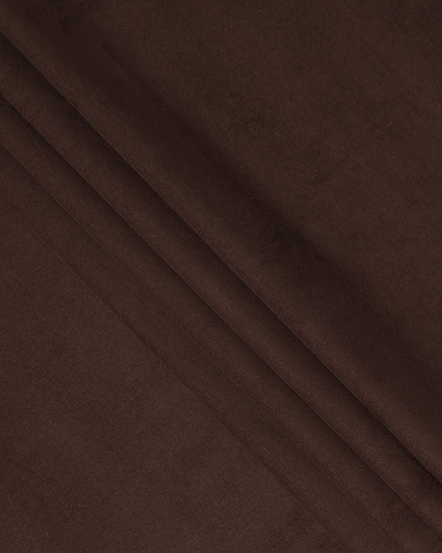 Deep Cocoa Brown Premium Blended Cotton Corduroy Suiting Fabric 150 Cm Width Soft Fine Ribbed Texture Durable Breathable Fabric For Suits Blazers Trousers Made In Italy-D28870 Regal Fabrics