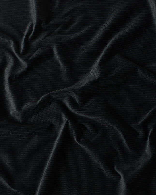 Deep Black Premium Blended Cotton Corduroy Suiting Fabric 150 Cm Width Soft Ribbed Texture Durable Breathable Fabric For Suits Blazers Trousers Casual Formal Wear Made In Italy-D28866 Regal Fabrics