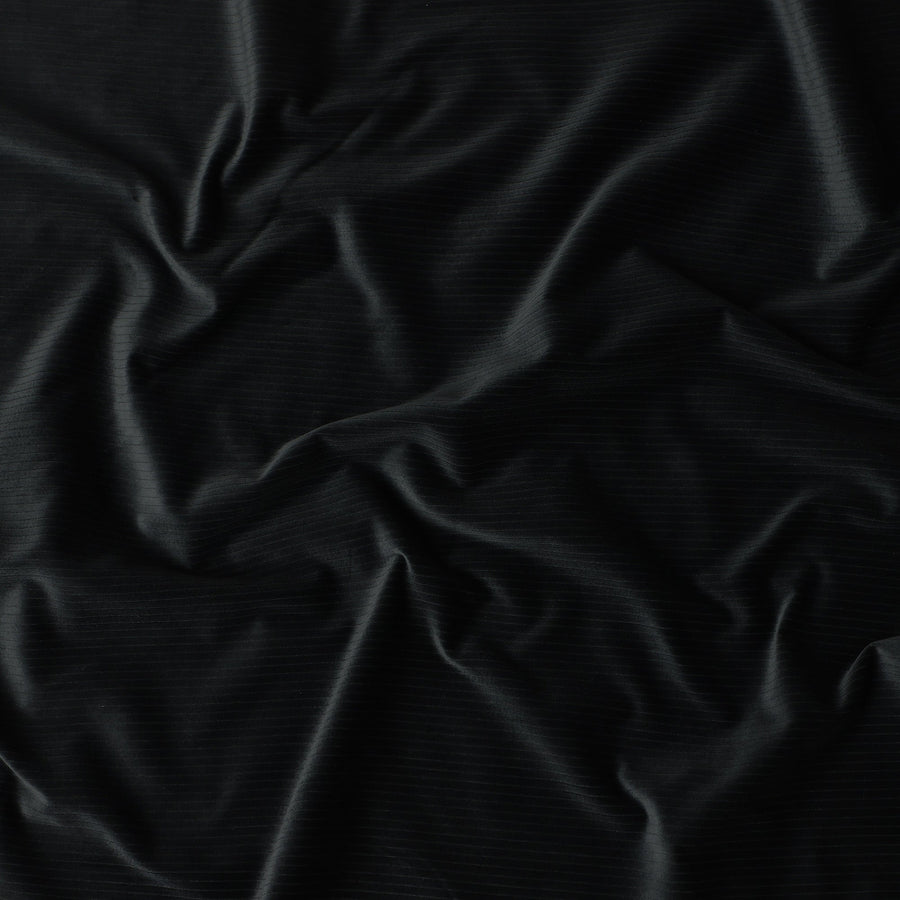 Deep Black Premium Blended Cotton Corduroy Suiting Fabric 150 Cm Width Soft Ribbed Texture Durable Breathable Fabric For Suits Blazers Trousers Casual Formal Wear Made In Italy-D28866 Regal Fabrics