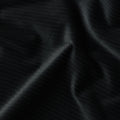 Deep Black Premium Blended Cotton Corduroy Suiting Fabric 150 Cm Width Soft Ribbed Texture Durable Breathable Fabric For Suits Blazers Trousers Casual Formal Wear Made In Italy-D28866 Regal Fabrics