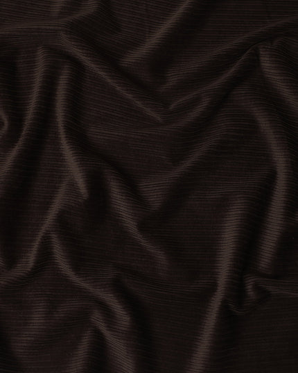 Rich Espresso Brown Premium Blended Cotton Corduroy Suiting Fabric 150 Cm Width Soft Fine Ribbed Texture Durable Breathable Fabric For Suits Blazers Trousers Made In Italy-D28872 Regal Fabrics