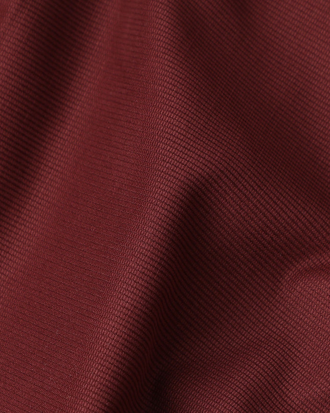 Burgundy Red Premium Blended Cotton Corduroy Suiting Fabric 150 Cm Width Soft Ribbed Texture Durable Breathable Fabric For Suits Blazers Trousers Casual Formal Wear Made In Italy-D28864 Regal Fabrics