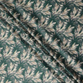 Green Leaf Printed Cotton Lawn Fabric 4.0 Meters Length 110 Cms Width Soft Lightweight Breathable Sewing India-D27617