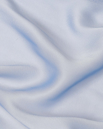 Baby Blue Plain Synthetic Polyester Chiffon Fabric 110 Cms Width Lightweight Soft Flowing Dress Material India-D28736 Regal Fabrics