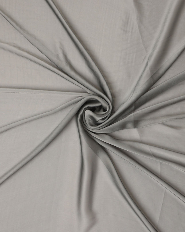 Light Grey Plain Synthetic Polyester Chiffon Fabric 110 Cms Width Lightweight Soft Flowing Dress Material India-D28734 Regal Fabrics