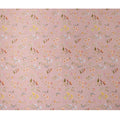 Blush Pink Delicate Floral Allover Printed Premium Pure Silk Satin Fabric, 110 Cms, India-D27086
