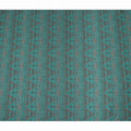 Green Geometric Pure Silk Crepe Fabric 110cm - 1328300