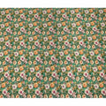 Green Floral Pure Silk Crepe Fabric 110cm - 1328348