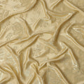 Champagne Gold Premium Pure silk Satin Fabric with Jacquard metallic, 110 Cms, India-D26905
