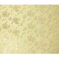 Lemon Yellow Premium Pure silk Satin Fabric with Jacquard metallic, 110 Cms, India-D26903