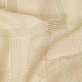 Cream Self Textured Geometric Pattern Viscose Cotton Fabric 110 Cms India-D27024 - Regal Fabrics