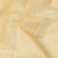 Light Yellow Geometric Self Design Viscose Cotton Fabric 110 Cms India-D27021 - Regal Fabrics